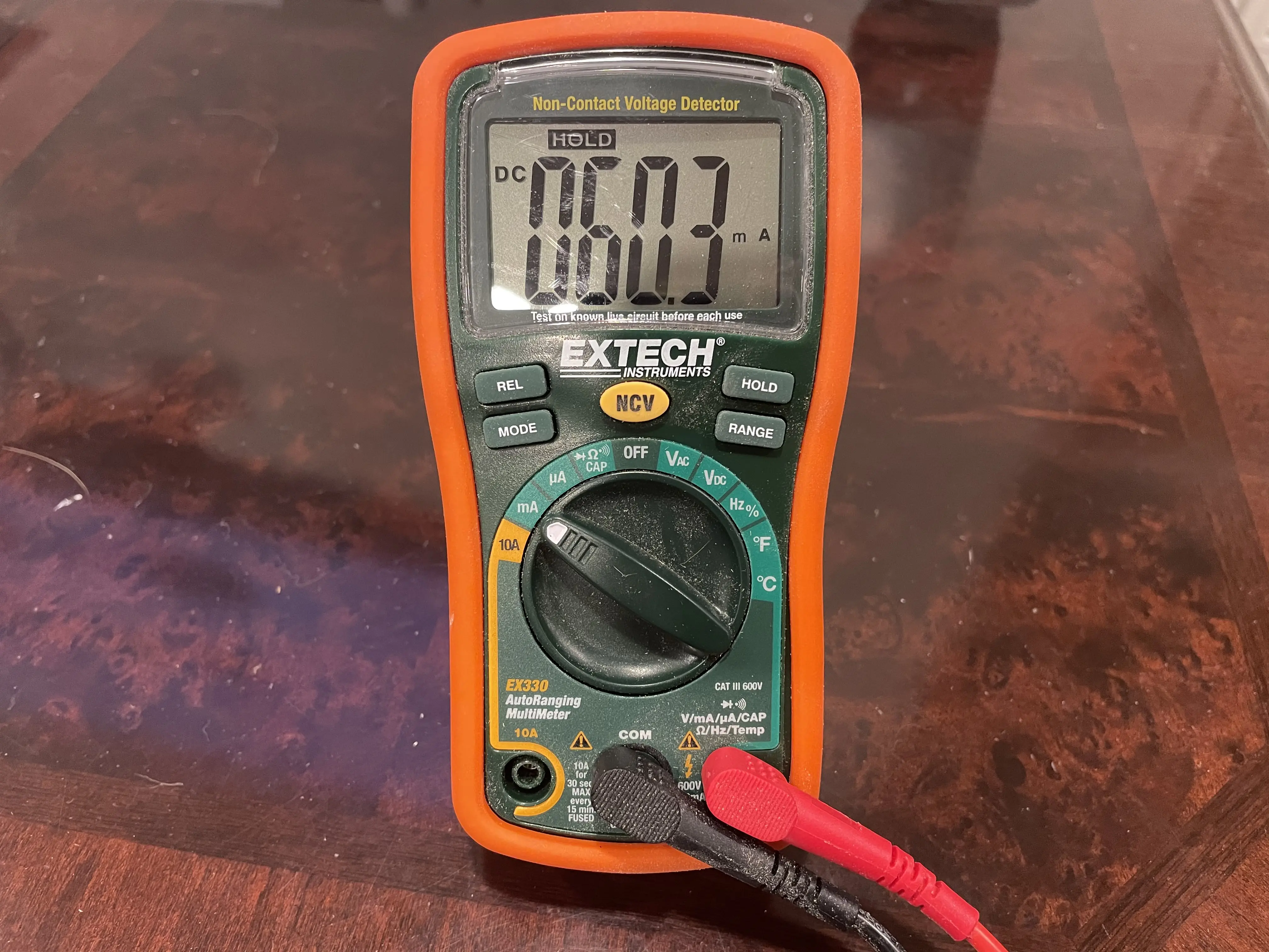 multimeter reading