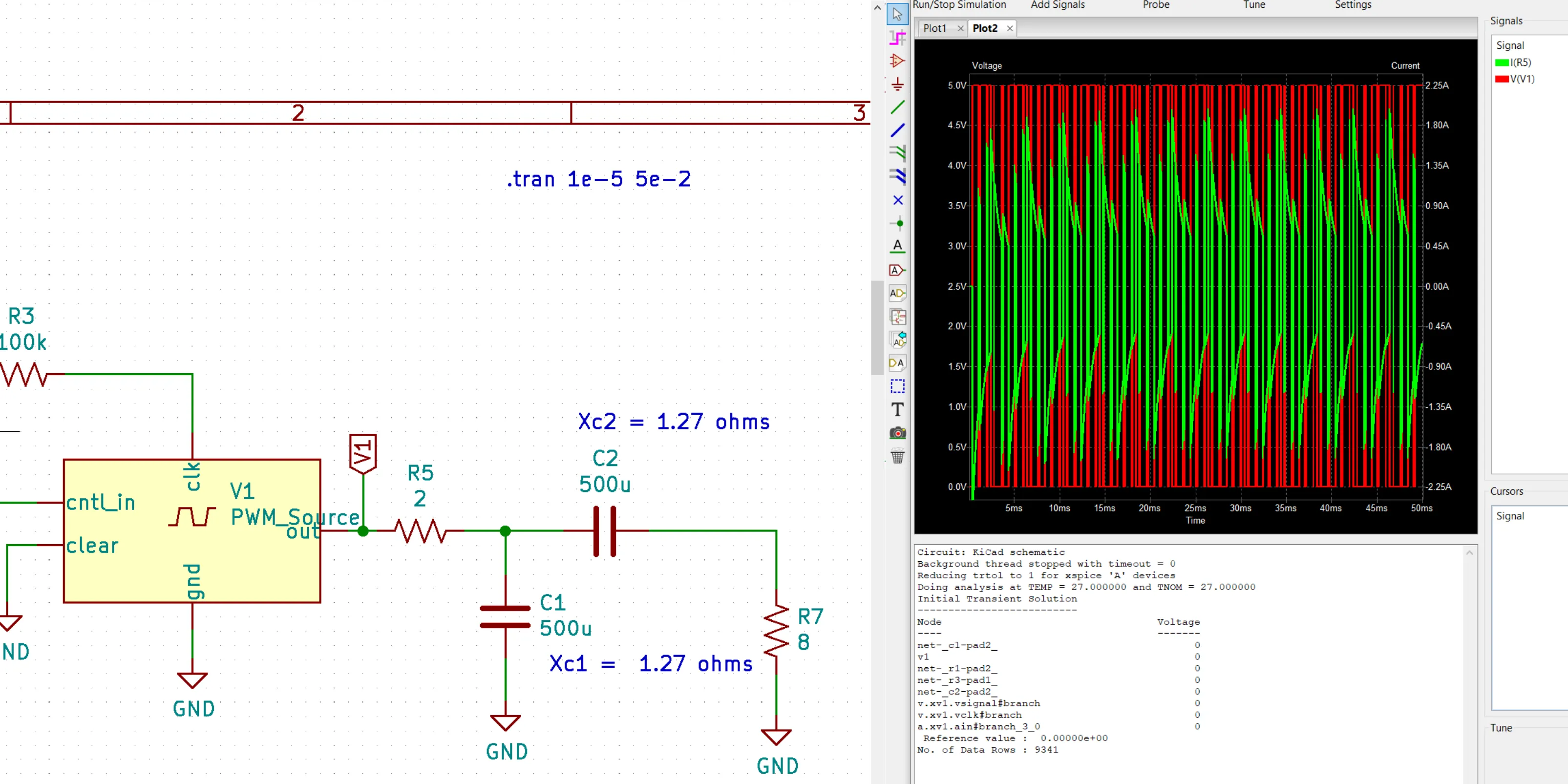 current and voltage too high